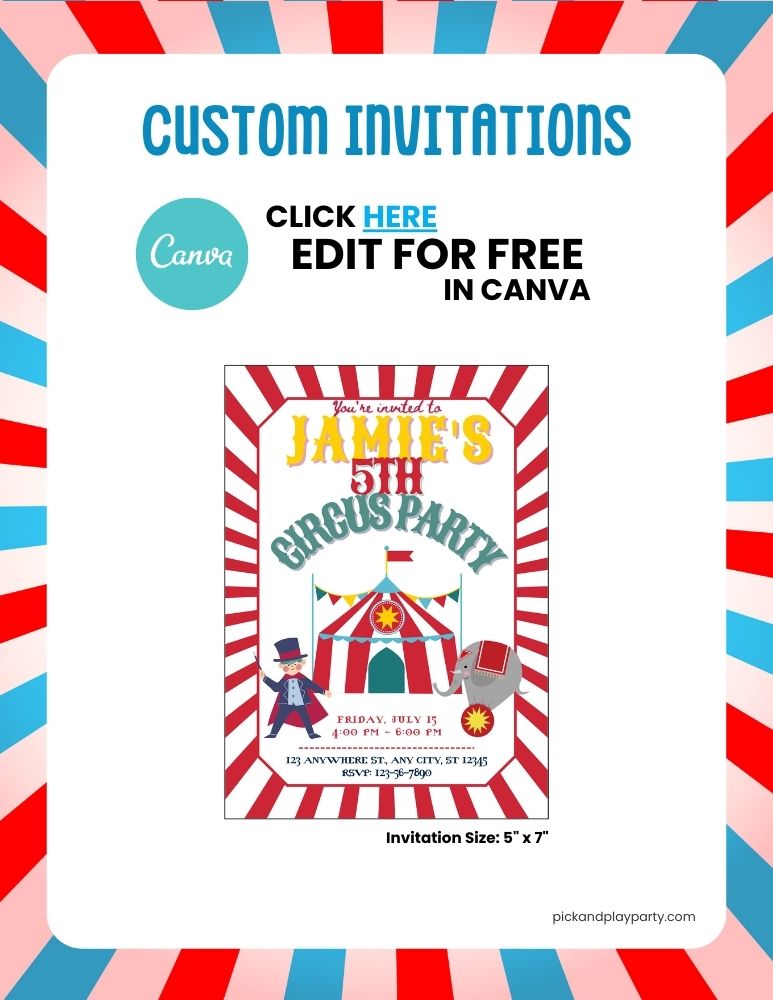 Circus Birthday Bundle