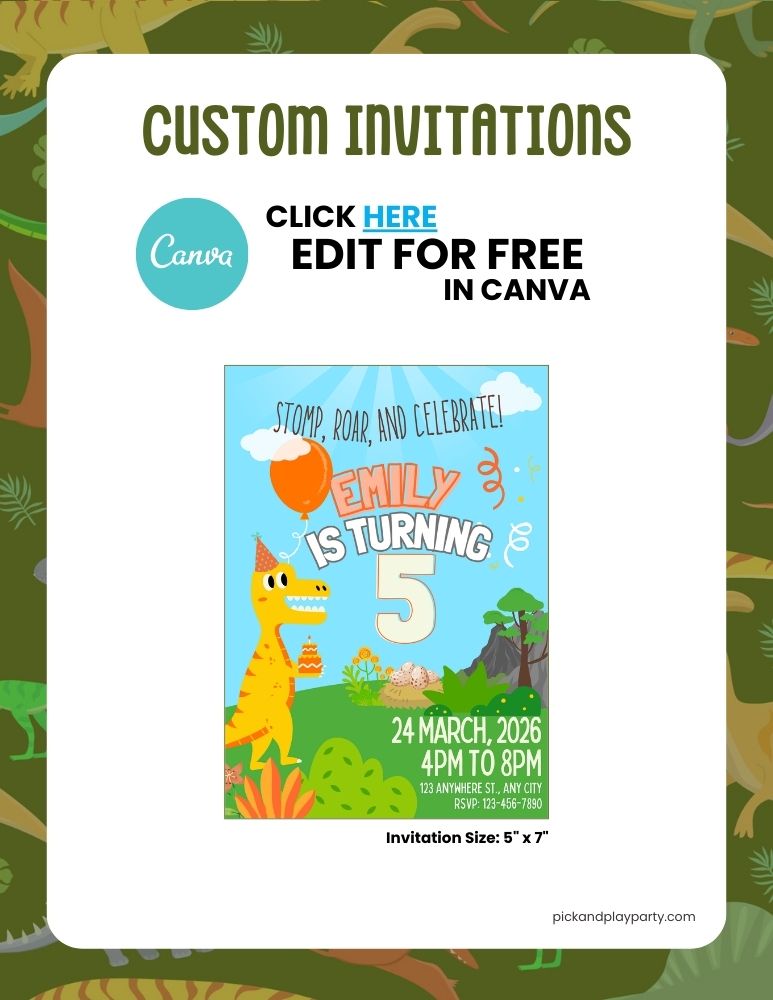 Dinosaur Birthday Bundle